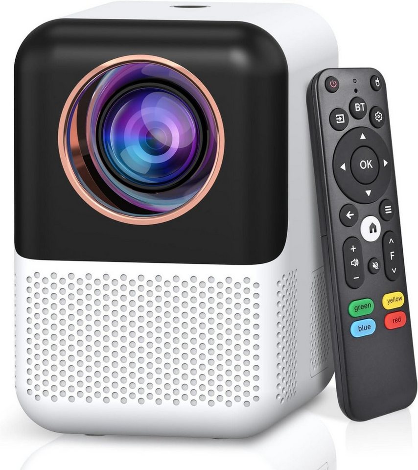 COMAOGO WiFi Bluetooth Eingebaut Netflix Portabler Projektor (350 lm, 1920 x 1080 px, Unterstützt 4K, 4D, 4P Keystone, 50% digitalen Zoom, Bürosoftware) von COMAOGO