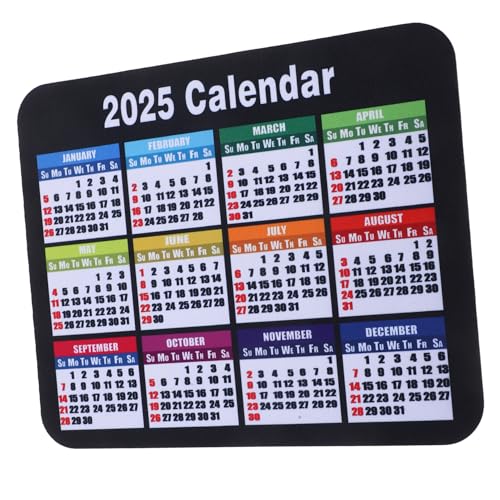 COMNESTBI 2025 Kalender Mauspad Gaming Mauspad Mousepad Mauspad schwarz Büro-Mauspad Mauskissen für Schreibtisch Schreibtisch-Fliping-Kalender Game Mouse Pad Bürokalender Gummi Black COMNESTBI 2025 Kalender Mauspad Gaming Mauspad Mousepad Mauspad schwarz Büro-Mauspad Mauskissen für Schreibtisch Schreibtisch-Fliping-Kalender Game Mouse Pad Bürokalender Gummi Black von COMNESTBI