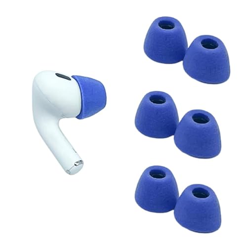 Comply TrueGrip Ohrstöpsel, für Airpods Pro Gen 1 & 2, Electric Blue, verschiedene Größen von COMPLY