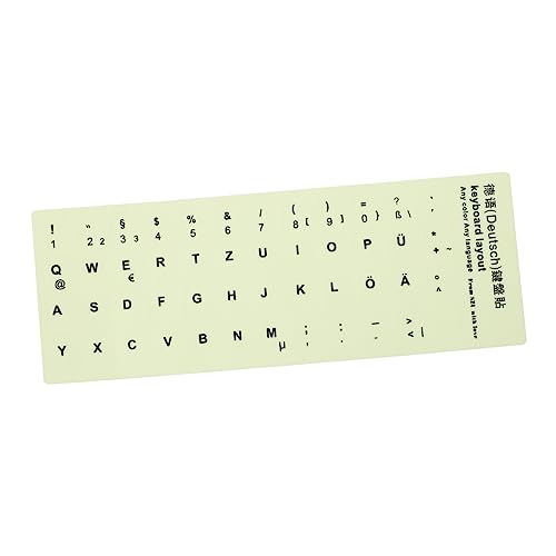 CONGARTENO 1 Blatt Leuchtende Tastatur Aufkleber Laptop Aufkleber Russische Tastatur Aufkleber Leuchtende Laptop Tastatur Abdeckung Leuchtende Aufkleber Notebook Aufkleber Tastatur von CONGARTENO