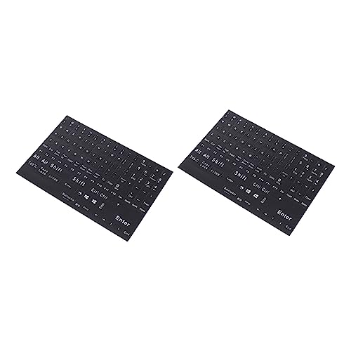 CONGARTENO 2 Bögen Tastatur Folienaufkleber Aufkleber Für Laptops Aufkleber Für Computer Tastaturen Laptop Aufkleber Buchstabenaufkleber Desktop Tastatur Computertastatur Laptop von CONGARTENO