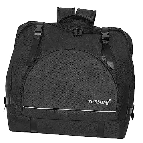 COOPHYA Akkordeon-rucksack Instrumentenzubehör Akkordeon Gigbag Verstellbare Akkordeontasche Akkordeon-aufbewahrungstasche Stoßfester Rucksack Instrumentenhalter Oxford-stoff Black von COOPHYA