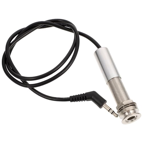 COOPHYA Zubehör für Gitarren-Bass-Tonabnehmer gitarrenkabel guitar cable Stromkabel für Gitarrenpedale Maschine gitarrentuner Zubehör für Tonabnehmer für E-Gitarren Pickup-Stromkabel Black von COOPHYA