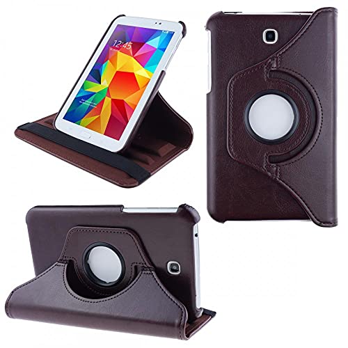 COOVY® 2.0 Cover für Samsung Galaxy TAB 3 7.0 GT-P3200 GT-P3210 SM-T210 SM-T211 Rotation 360° Smart Hülle Tasche Etui Case Schutz Ständer | braun von COOVY