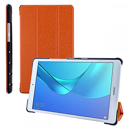 COOVY® Ultra Slim Cover für Huawei Mediapad M5 Lite 8 (8.0") Smart Schutzhülle Case Hülle mit Standfunktion | orange von COOVY