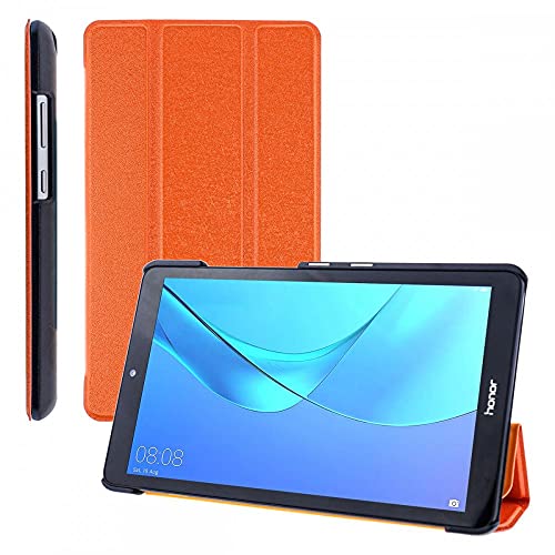 COOVY® Ultra Slim Cover für Huawei Mediapad T3 7 (7.0") Smart Schutzhülle Case Hülle mit Standfunktion | orange von COOVY