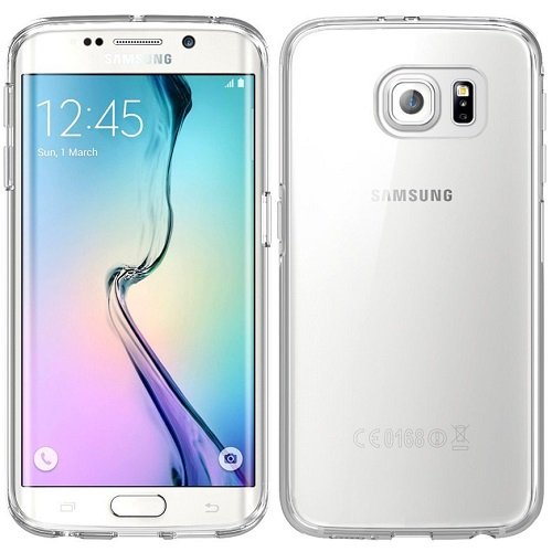 COPHONE® Schutzhülle kompatibel mit Samsung Galaxy S6 Edge, transparent, rutschfest, Silikon, transparent, für Samsung Galaxy S6 Edge, dünn und diskret. Hoher Schutz. von COPHONE