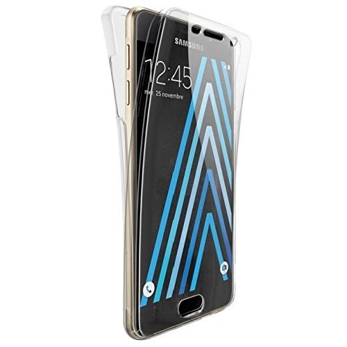 COPHONE® kompatibel Samsung Galaxy A3 2017 A320 Hülle Silikon 360 Grad transparent. Integraler und unsichtbarer Durchsichtige Schutz Galaxy A3 2017 Handyhülle von COPHONE