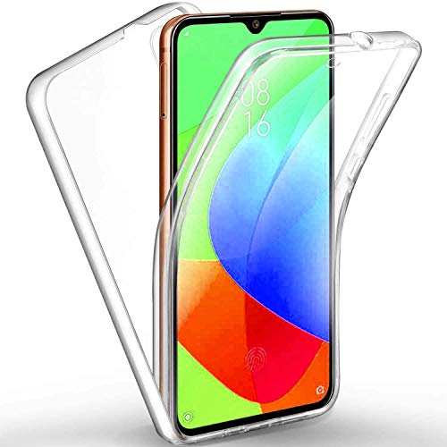 Cophone® Schutzhülle 360 für Xiaomi Mi A3, 100 % transparent, 360 Schutz, vorne weich + hinten Hartschale. Schutzhülle für Touchscreen, 360 Grad, stoßfest von COPHONE