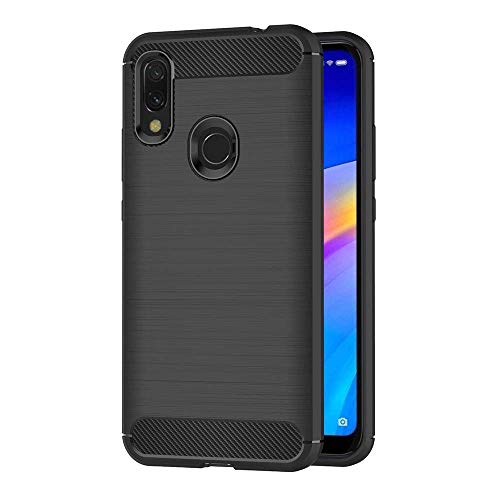 Cophone® Schutzhülle für Xiaomi Redmi Note 7, Carbonfaser, schwarz, rutschfest Weiche Schutzhülle, hoher Schutz, stoßfest. von COPHONE