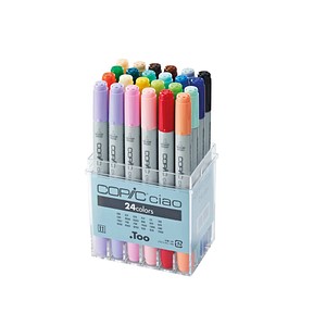 COPIC® Ciao Layoutmarker-Set farbsortiert 1,0 + 6,0 mm, 24 St. von COPIC®