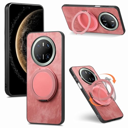 COQUE Hülle für Huawei Mate 70 Pro Handyhülle mit 360° drehbarem Ständer, stoßfeste, schlanke Schutzhülle für Huawei Mate 70 Pro-Rosa von COQUE