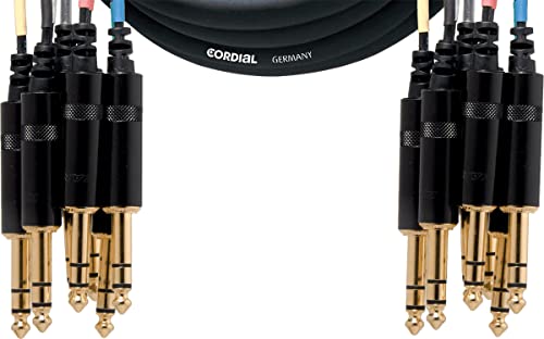 CORDIAL Kabel Mehrpaarig 8 jack/jack stereo 5 m Kabel AUDIO Mehrpaarig von CORDIAL