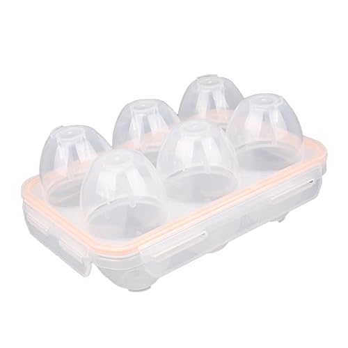 CORHAD 1Stk Eierschutzbox eierbehälter egg holder Eierkarton Eierbox für Eierkorb Picknick-Eierhalter Camping-Eierschalen Eierschalen im Freien schützender Eierhalter pp Orange von CORHAD