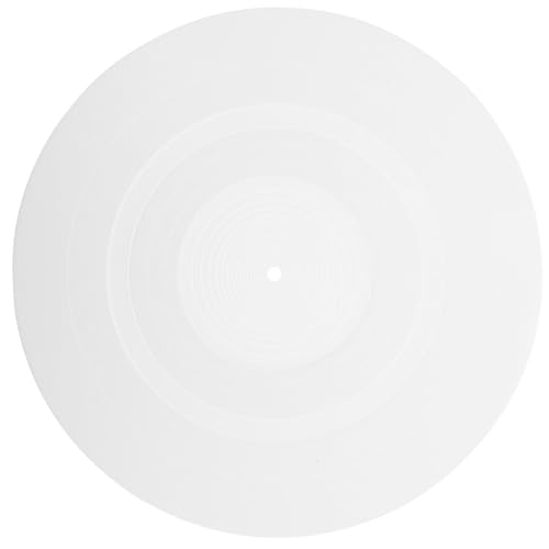CORHAD Schallplattenmatte Plattenspieler Für Vinyl-Schallplatten Matte Für Schallplatten Plattenspieler-Matte Home-Recorder-Matte Plattenspieler-Recorder-Slipmat-Vinyl Weiße von CORHAD