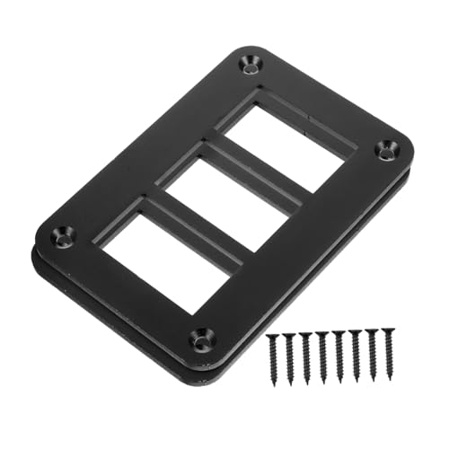 COSMEVIVI 2 Stück Rocker Switch Panel Gehäuse Halter Für Marine Schalter Mit 3 Gängen Robuste Schalter Für Lichtsteuerung Und Andere Anwendungen Ideal Für Boot Und Yacht von COSMEVIVI