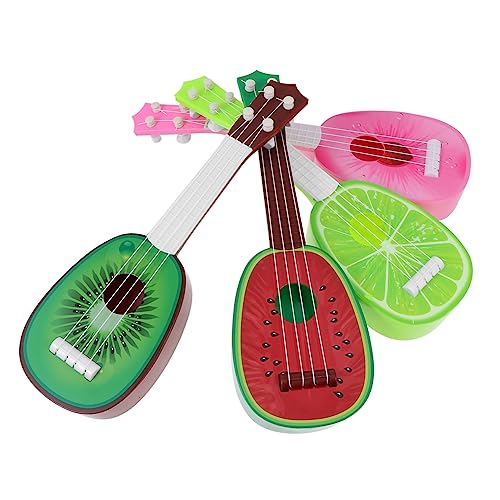 COSMEVIVI 4 Stück Mini-Gitarre kinderinstrumente musikinstrumente Mini-Musikinstrumente Ukulele zum Lernen kleine gitarre Mini-Ukulele kleine Ukulele Plastik Colorful von COSMEVIVI