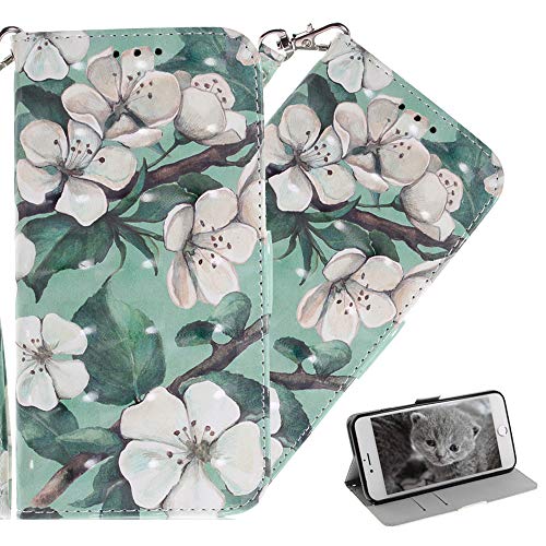 COTDINFOR Handyhülle für Samsung Galaxy S8 Plus Hülle Premium Leder Flip Klappbare Stoßfeste Wallet Cover Standfunktion Kartensteckplätzen Schutzhülle Case für Galaxy S8 Plus 3D Watercolor Flower TX. von COTDINFOR