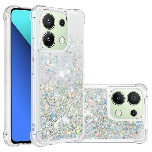COTDINFOR Kompatibel mit Redmi Note 13 4G Hülle Flüssigkeit Glitzer Stoßfest Quicksand Fließend Glänzend Schlank Schutzhülle Silikon Handyhüllen für Redmi Note 13 4G TPU Love Silber YBWTLS. COTDINFOR Kompatibel mit Redmi Note 13 4G Hülle Flüssigkeit Glitzer Stoßfest Quicksand Fließend Glänzend Schlank Schutzhülle Silikon Handyhüllen für Redmi Note 13 4G TPU Love Silber YBWTLS. von COTDINFOR