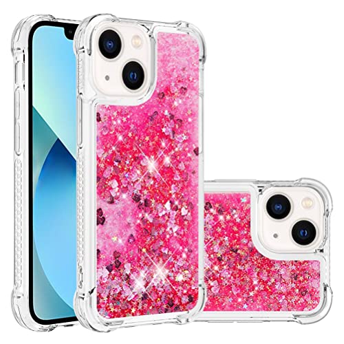 COTDINFOR Kompatibel mit iPhone 13 Hülle Flüssigkeit Glitzer Stoßfest Fließend Glänzend Schlank Hülle für Schutzhülle Silikon Handyhüllen für Phone 13 TPU Love Rose YBWTLS. COTDINFOR Kompatibel mit iPhone 13 Hülle Flüssigkeit Glitzer Stoßfest Fließend Glänzend Schlank Hülle für Schutzhülle Silikon Handyhüllen für Phone 13 TPU Love Rose YBWTLS. von COTDINFOR