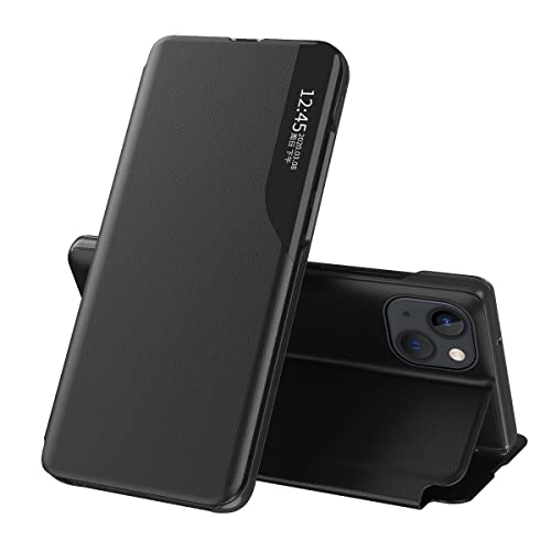 COTDINFOR kompatibel mit iPhone 16 Pro Max Hülle mit Sichtfenster Premium Leder Schutzhülle Smart View Flip Handyhülle etui mit Klappbarer Ständer Handy-Hülle iPhone 16 Pro Max Schwarz CC. COTDINFOR kompatibel mit iPhone 16 Pro Max Hülle mit Sichtfenster Premium Leder Schutzhülle Smart View Flip Handyhülle etui mit Klappbarer Ständer Handy-Hülle iPhone 16 Pro Max Schwarz CC. von COTDINFOR