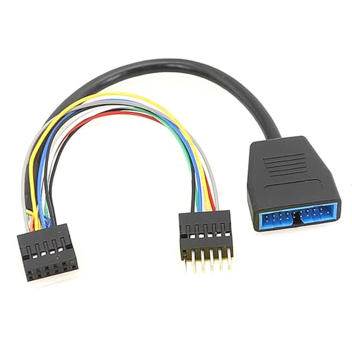 CPAOWEHF 11Pin USB Konvertierungskabel 11Pin Buchse Auf Stecker Mit 19PIN Kabel Für Schnelles Und Datenübertragung von CPAOWEHF