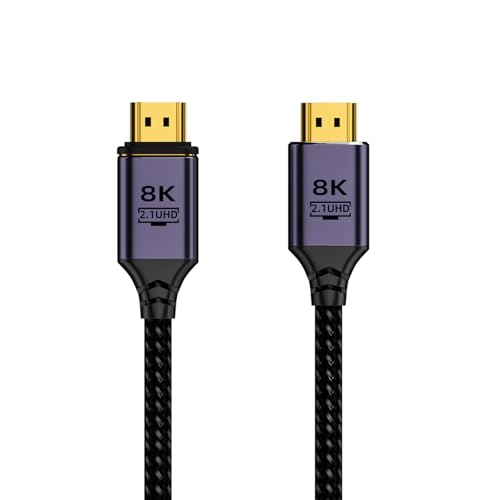 CPAOWEHF 2.1 Kabel HDTV Stecker auf Stecker Verlängerungskabel unterstützt 8K @ 60Hz 4K @ 120Hz EARC von CPAOWEHF