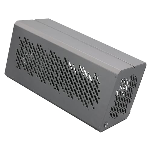 CPAOWEHF Metall-PC-Gehäuse, hohe Haltbarkeit, für ATX37 cm SFX27 cm, für 3 x 12 cm Lüfter für individuelle Gaming-Rigs von CPAOWEHF