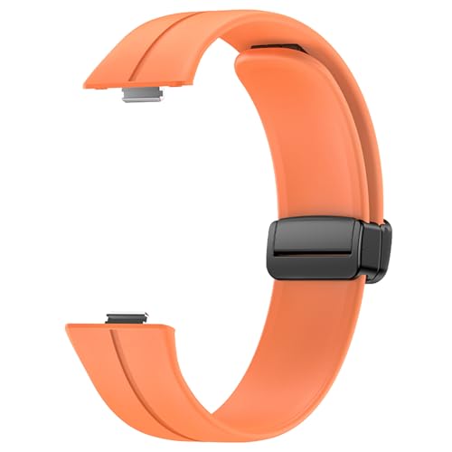 CPAOWEHF Sicheres Magnet Silikonarmband Vielseitiges Silikon Uhrenarmband Mit Magnet Stilvolles Uhrenarmband Für Watch Fit3 von CPAOWEHF