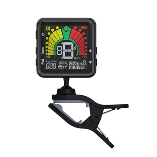 CPAOWEHF Tragbares Instrument Tuner LCD Display Tuner Wiederaufladbares Stimmgerät Clip On Tuner Gitarre Zubehör für Saiteninstrumente von CPAOWEHF