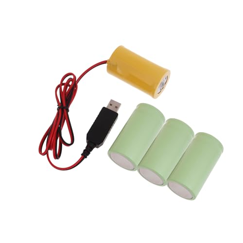 CPAOWEHF USB 5 V 2 A auf 6 V 1 A LR20 D Batterie-Eliminationsleitung, Stromkabel für Waagen, LED-Licht, Taschenlampen von CPAOWEHF