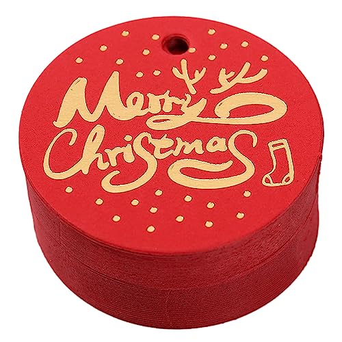 CPAOWEHF Weihnachtsanhänger zum Aufhängen, ohne Schnur, Geschenketiketten mit 12 Designs von CPAOWEHF