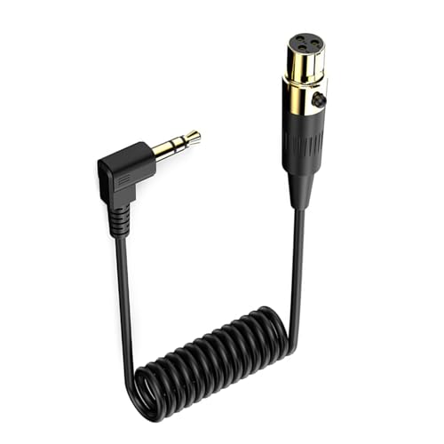 Sound-Schnittstellenkabel mit 3,5-mm-Stecker-Adapter, tragbares Federkabel, einfache Verwendung für Mikrofone und Kameras von CPAOWEHF