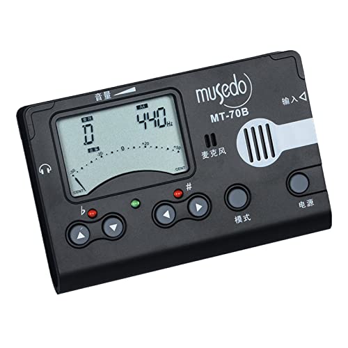 Tragbares Stimmgerät, LCD-Display, Stimmgerät, Metrono, Tonabnehmer, Werkzeug für Musikinstrumente von CPAOWEHF