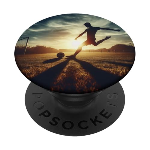 Fußball-Silhouette PopSockets mit austauschbarem PopGrip von CPM