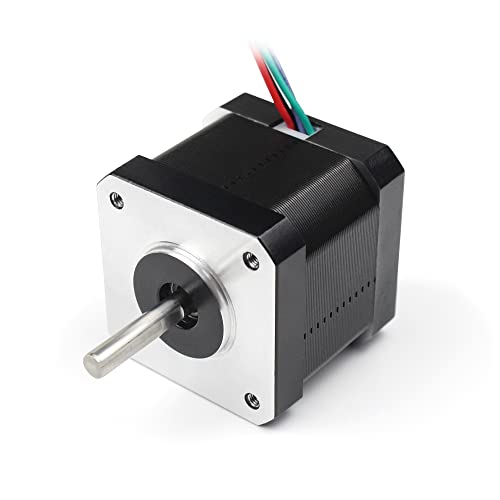 RATTMMOTOR Nema 17 Schrittmotor 42 Stepper Motor 45Ncm (64oz.in) 1,7A 4-adriges Kabel 1,8 Grad 2-phase CNC Motor mit 1m Kabel 42x42x40mm für 3D-Drucker/Roboter von CPOWACE