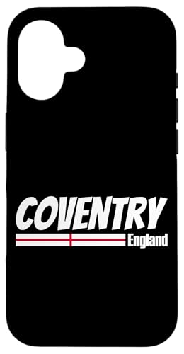 Hülle für iPhone 16 Coventry England Flagge, England Reisen Coventry von CQ England Urlaub Design