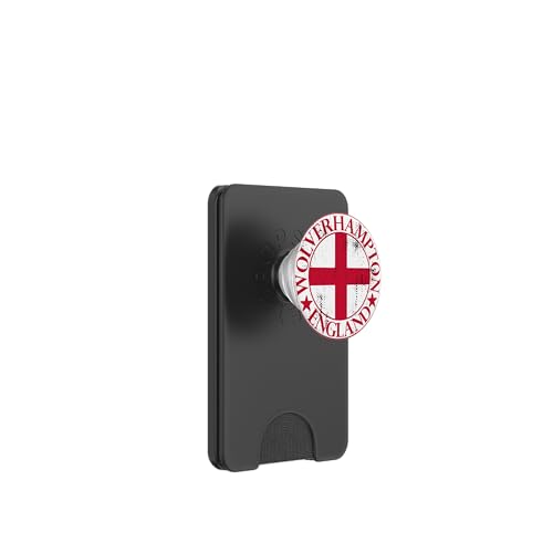 Wolverhampton England Flagge, England Fahne, Wolverhampton PopSockets PopWallet für MagSafe von CQ England Urlaub Design