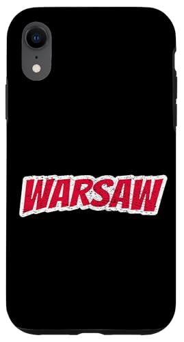 Hülle für iPhone XR Warsaw Polen Flagge, Polnische Flagge, Warschau von CQ Polen Urlaub Design