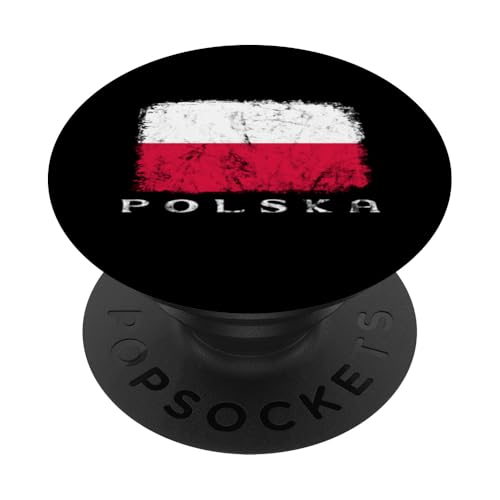 Polen Flagge, Polnische Flagge, Poland Flag, Polska PopSockets Klebender PopGrip von CQ Polen Urlaub Design