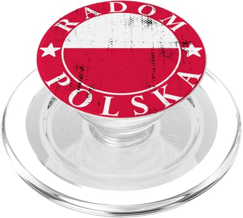 Radom Polen Flagge, Polnische Flagge, Radom PopSockets PopGrip für MagSafe von CQ Polen Urlaub Design