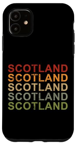 Hülle für iPhone 11 Retro Scotland, Schottland Reise, Stolz Schottland von CQ Schottland Geschenke