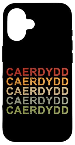 Hülle für iPhone 16 Retro Caerdydd Cymru, Cardiff Wales, Wales Stolz, Cardiff von CQ Wales Geschenke