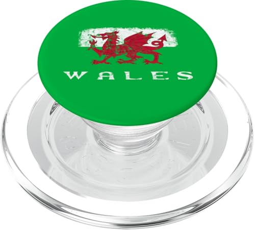 Wales Flagge Herz, Wales Reise, Wales Stolz, Cymru, Wales PopSockets PopGrip für MagSafe von CQ Wales Geschenke