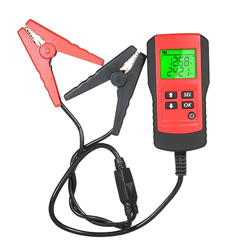 CRAFTHROU Batterietester Für Auto Digitaler Autobatterie Tester Zur Überprüfung Von Kapazität Spannung Und Innenwiderstand Auto Batterie Prüfgerät Für PKW Und Nutzfahrzeuge von CRAFTHROU