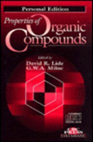 Properties of Organic Compounds, Personal Edition Cd-Rom von CRC Press