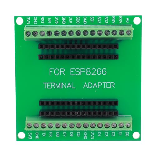 CRGANGZY ESP8266 Breakout Board Leads Out Terminal Screw Board for ESP8266 ESP-12E Development Board Kompatibel mit Expansion Board von CRGANGZY