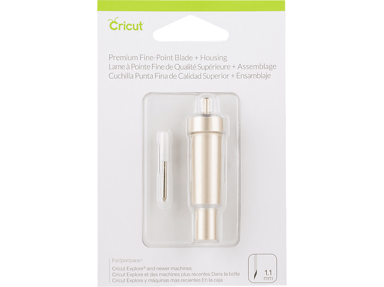 CRICUT Premium Fine-Point Blade inkl. Gehäuse Schneidemesser Gold von CRICUT