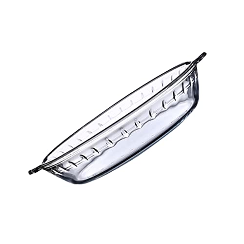 CRILSTYLEO 2 Stk Runde Auflaufform Aus Glas Fritteuse Bräter Aus Emaille Serviertablett Mit Deckel Kuchenformen Aus Folie Individuelle Kuchenform Kuchengericht Brotdose Weiß Gehärtetes Glas von CRILSTYLEO