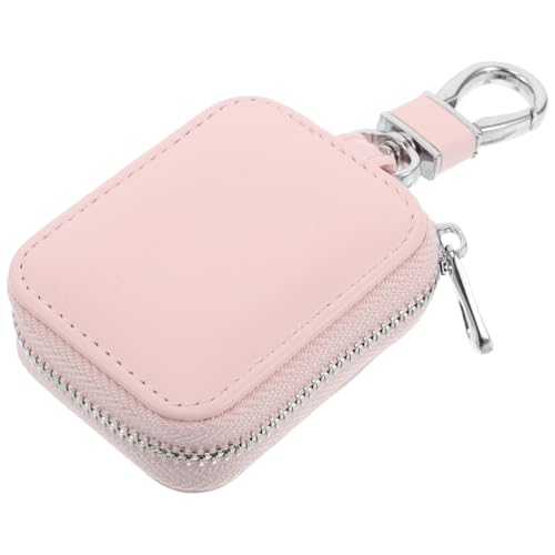 CRILSTYLEO Kopfhörer Aufbewahrungstasche Für Earbuds Tragbare Schutzhülle Mit Clip Organizer Für Earpieces Stylisches Design Pink Ideal Für Frauen Auch Als Schlüsselanhänger von CRILSTYLEO